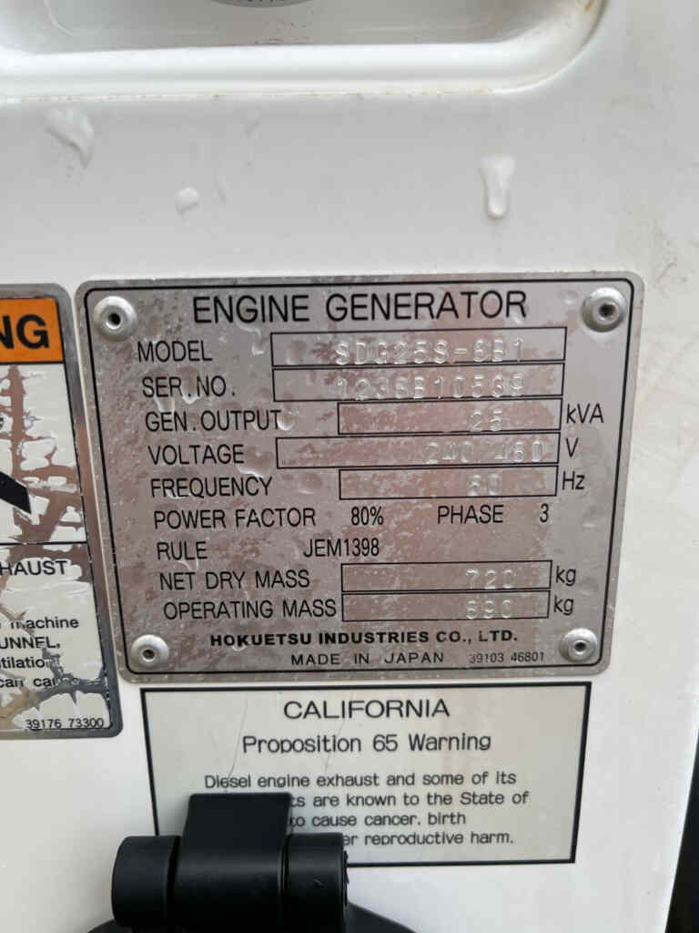 Airman MMD PowerPro SDG25S Trailer Mounted Diesel Generator - Tier 3
