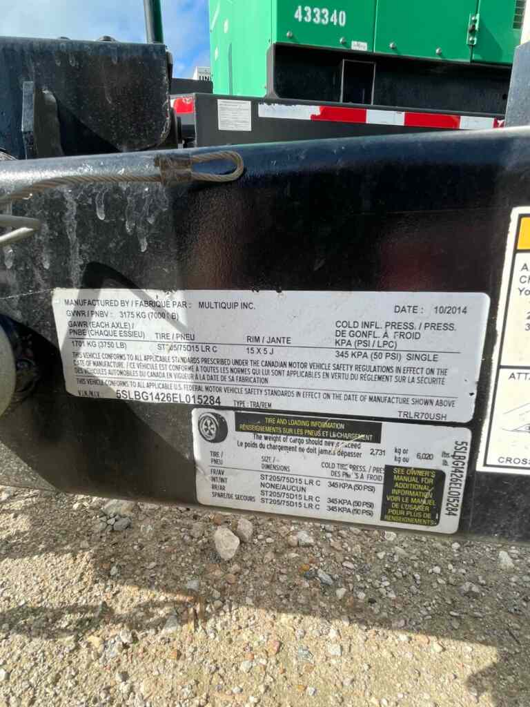 Multiquip DCA70SSJU4i Trailer Mounted Diesel Generator