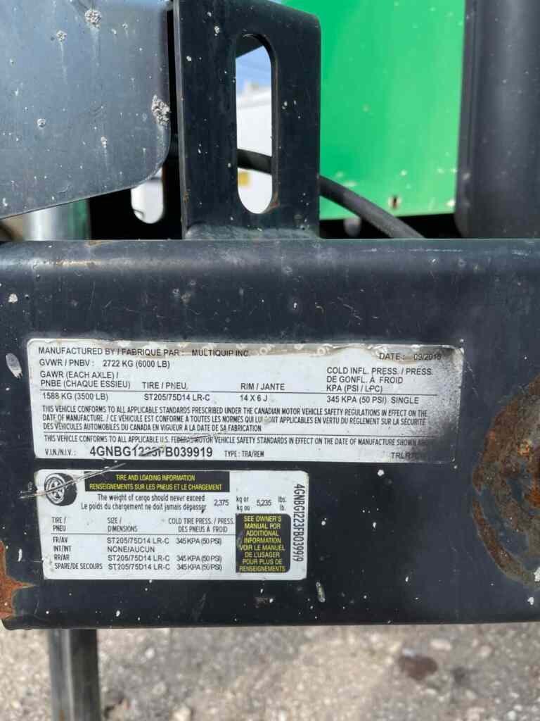 Multiquip DCA70SSIU Trailer Mounted, Diesel Generator - Tier 3