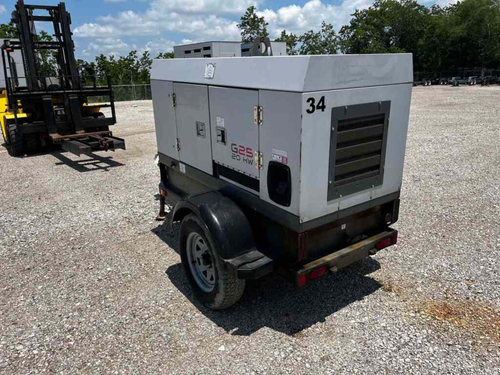 Trailer Mounted Diesel Generator Wacker Neuson G25 - Tier 3