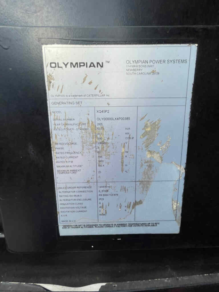 Caterpillar XQ45P2 Trailer Mounted Diesel Generator - Tier 2