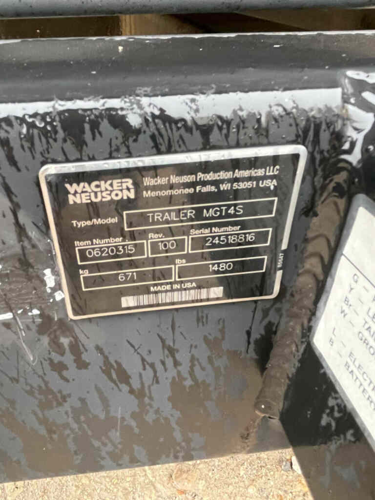 Wacker Neuson G180 Trailer Mounted Diesel Generator