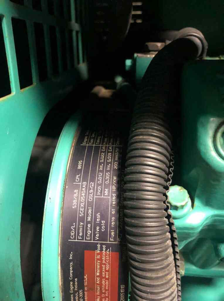 Cummins 200 KW Standby Diesel Generator - Tier 3