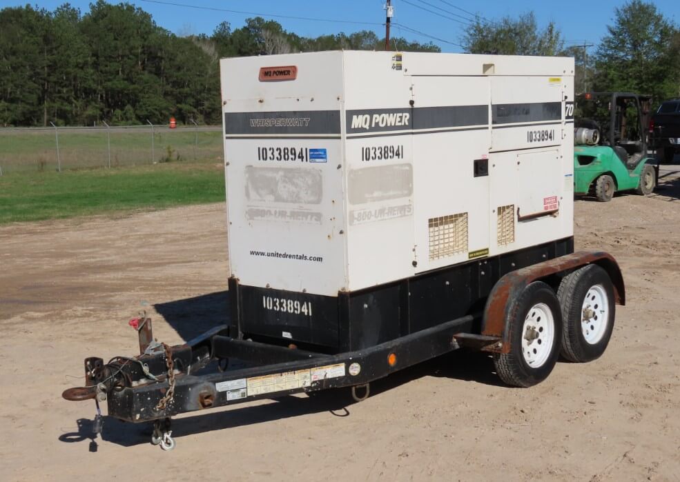Trailer Mounted: Multiquip DCA70SSJU4i – Diesel Generator
