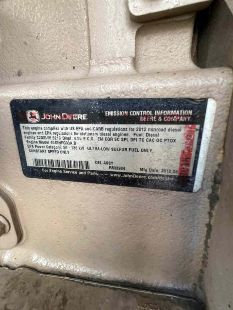 Diesel Generator, Trailer Mounted: Multiquip DCA125SSJU4i