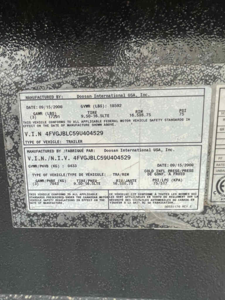 Ingersoll Rand PowerSource G570 Trailer Mounted, Diesel Generator - Tier 2