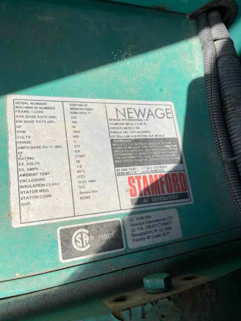 Cummins DGFA Standby Diesel Generator - Tier 3