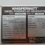 Diesel Generator: Multiquip DCA70SSIU4F Trailer Mounted