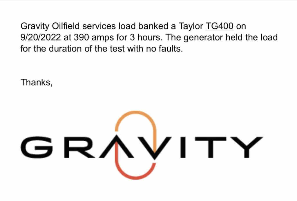 Taylor TG400 Standby Natural Gas Generator