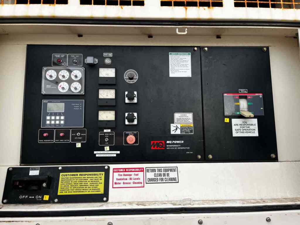 Diesel Generator: Multiquip DCA400SSI4i Trailer Mounted