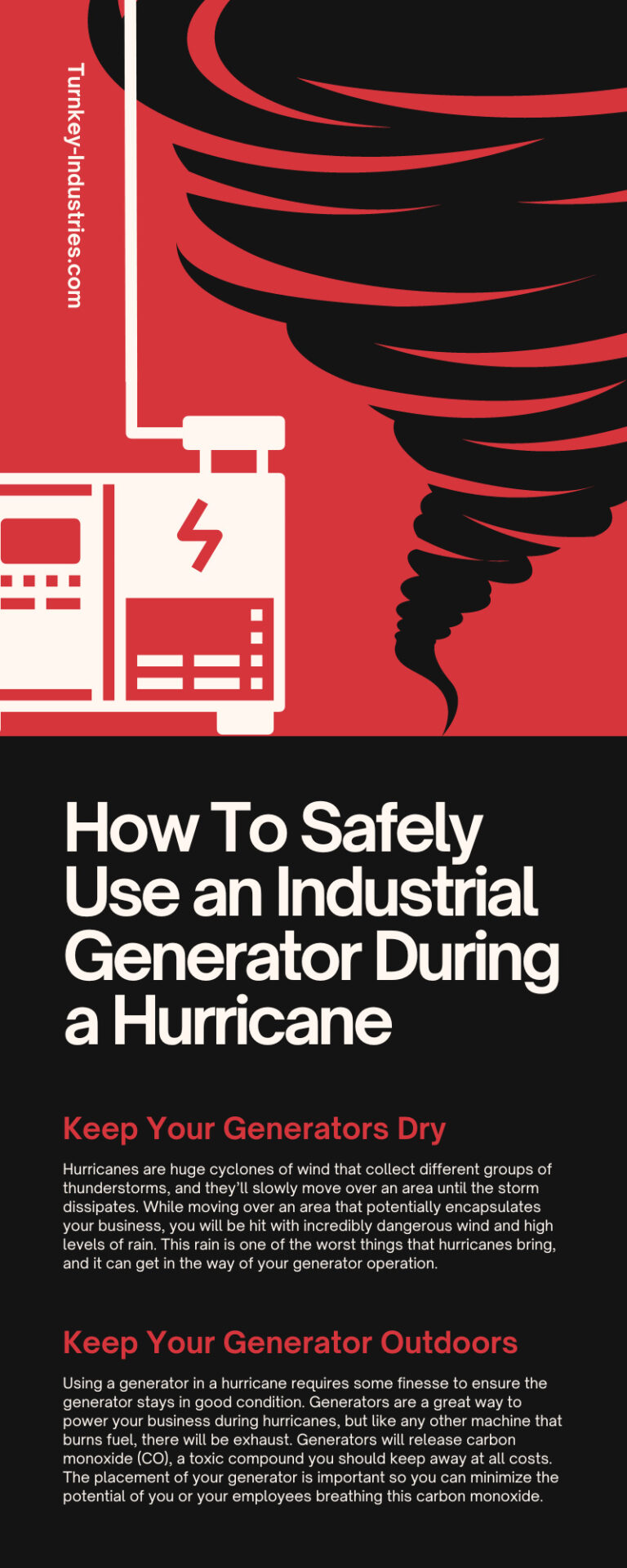How To Safely Use an Industrial Generator During a Hurricane 1 How To Safely Use an Industrial Generator During a Hurricane