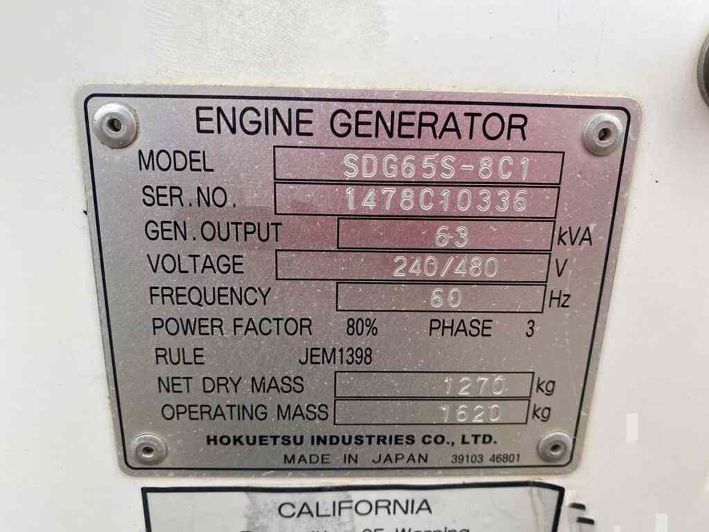 Airman PowerPro SDG65S Trailer Mounted, Diesel Generator - Tier 3