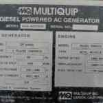Multiquip DCA400SSI4i Trailer Mounted Diesel Generator