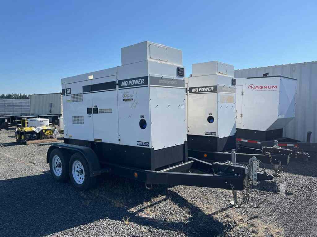 Trailer Mounted Multiquip DCA70SSIU4F Diesel Generator