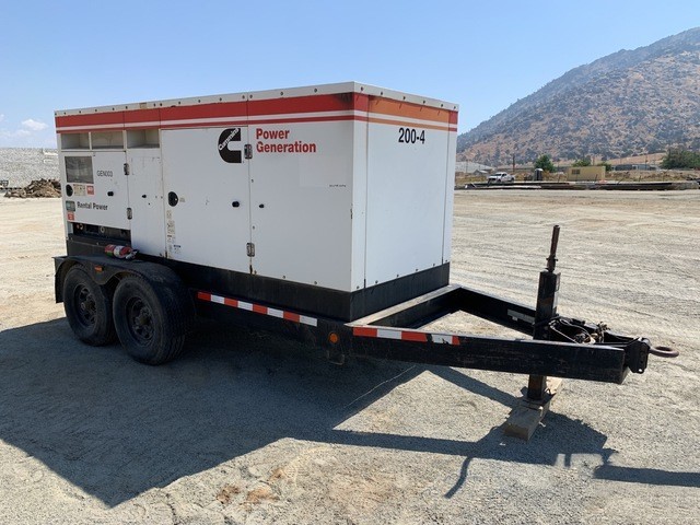 Cummins C200D6R Trailer Mounted Diesel Generator – Tier 3