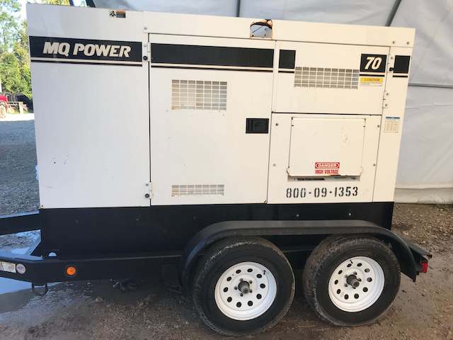 Trailer Mounted: Multiquip DCA70SSIU4F (Diesel Generator) For Sale