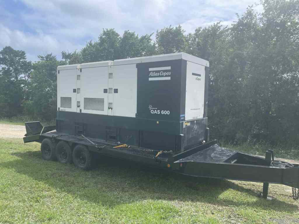Atlas Copco QAS600 Trailer Mounted Diesel Generator – Tier 2