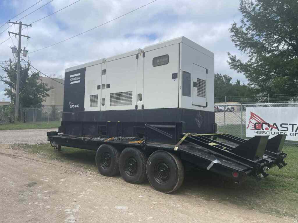 Atlas Copco QAS600 Trailer Mounted Diesel Generator - Tier 2