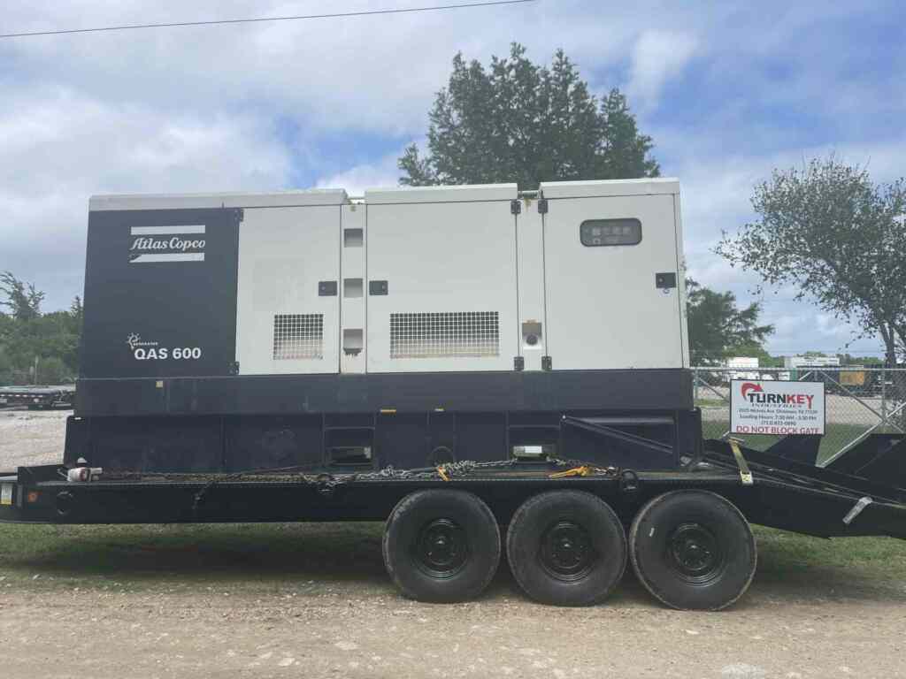 Atlas Copco QAS600 Trailer Mounted Diesel Generator - Tier 2