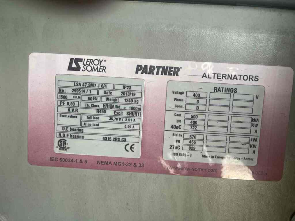 Atlas Copco QAS600 Trailer Mounted Diesel Generator - Tier 2