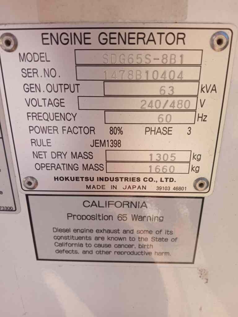 Airman PowerPro SDG65S Trailer Mounted Diesel Generator - Tier 3