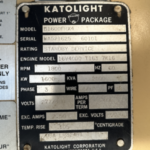 Katolight D1600FRX4 Trailer Mounted Diesel Generator