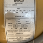 Caterpillar 3412 Standby Diesel Generator