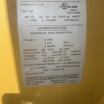 Caterpillar C15 Standby Diesel Generator