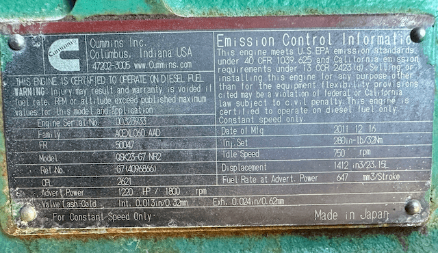 Cummins DQCC Diesel Power Module - Tier 2