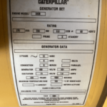 Caterpillar 3406C Standby Diesel Generator