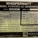 Multiquip DCA70SSIU4F Trailer Mounted Used Diesel Generator