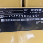 Caterpillar 3512C Standby Diesel Generator