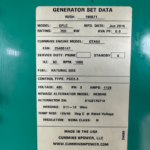 Cummins 750GFLC Standby Natural Gas Generator