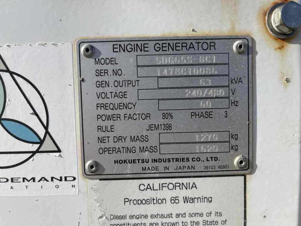 Airman PowerPro SDG65S Trailer Mounted Diesel Generator