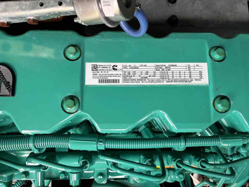 Cummins C150D6D Standby Diesel Generator - Tier 3