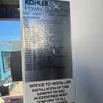 Kohler 125REZGT Trailer Mounted Natural Gas Generator