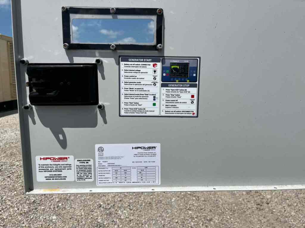 Hipower HRIW70 Standby Diesel Generator