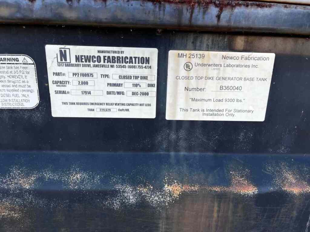 Spectrum 1000DS-4 Standby Diesel Generator